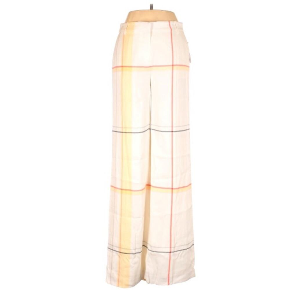 New Equipment Arwen Window Pane Pattern Wide Leg Trousers Size  0